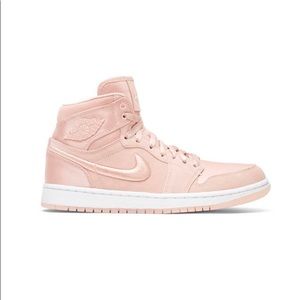 Nike Air Jordons ballet pink satin